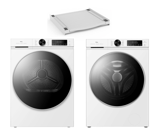 ZESTAW TCL Suszarka DP0844WE0PL+Pralka FP0944WA0PL+Łącznik MELICONI - 1570573 - zdjęcie